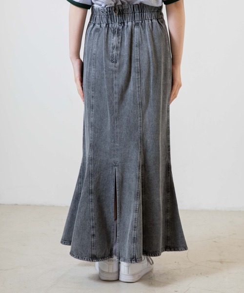 WEGO（ウィゴー）の「WEGO/【一部店舗限定】デニムマーメイドスカート（デニムスカート・レディース・スカイブルー/ブラック系その他・FREE）」の18枚目の写真