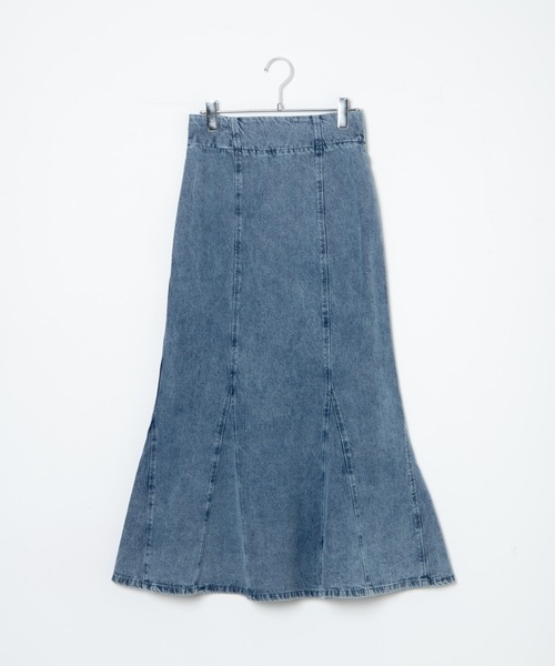 WEGO（ウィゴー）の「WEGO/【一部店舗限定】デニムマーメイドスカート（デニムスカート・レディース・スカイブルー/ブラック系その他・FREE）」の19枚目の写真