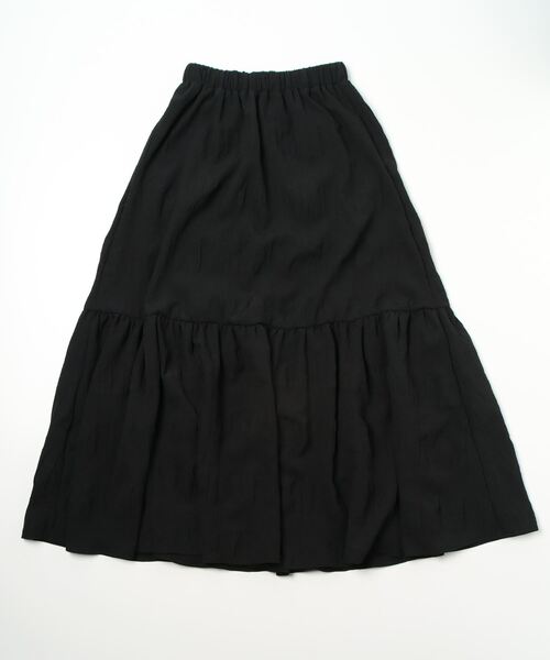 PRIORITY（プライオリティー）の「【Priority/プライオリティー】ティアードスカート（スカート・レディース・ブラック/オフホワイト・FREE）」の9枚目の写真