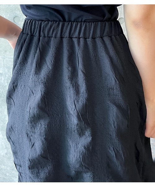 PRIORITY（プライオリティー）の「【Priority/プライオリティー】ティアードスカート（スカート・レディース・ブラック/オフホワイト・FREE）」の7枚目の写真