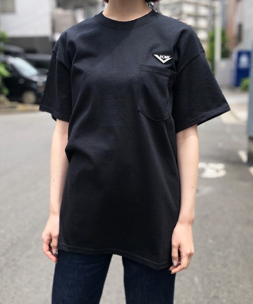 PONY(ポニー)の「【PONY】ポニー シェブロンワッペンロゴTシャツ P19TE13(Tシャツ/カットソー・レディース・ホワイト/チャコールグレー/ブラック・MEDIUM/LARGE)」の3枚目の写真
