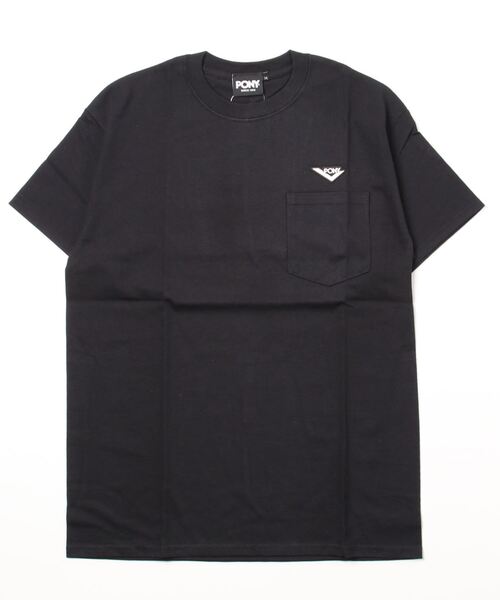 PONY(ポニー)の「【PONY】ポニー シェブロンワッペンロゴTシャツ P19TE13(Tシャツ/カットソー・レディース・ホワイト/チャコールグレー/ブラック・MEDIUM/LARGE)」の5枚目の写真