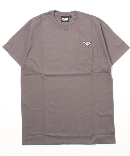 PONY(ポニー)の「【PONY】ポニー シェブロンワッペンロゴTシャツ P19TE13(Tシャツ/カットソー・レディース・ホワイト/チャコールグレー/ブラック・MEDIUM/LARGE)」の7枚目の写真