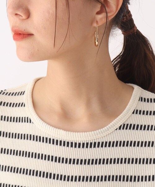 OPAQUE.CLIP(オペークドットクリップ)の「◆リブボーダーTシャツ【WEB限定サイズ】(Tシャツ/カットソー・レディース・ホワイト系5/ダークブラウン系2・36/38/40)」の15枚目の写真