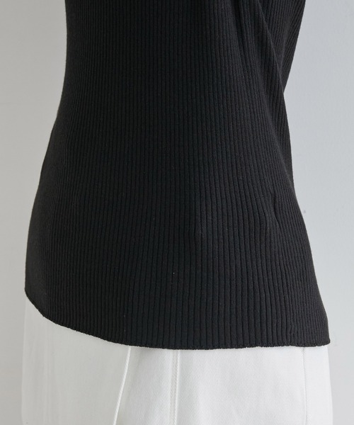 ROPE' PICNIC（ロペピクニック）の「TRUE COTTON/袖フリルニットプルオーバー（ニット/セーター・レディース・ライトグレー/ブラック/イエロー/ブルー/グリーン・38）」の12枚目の写真