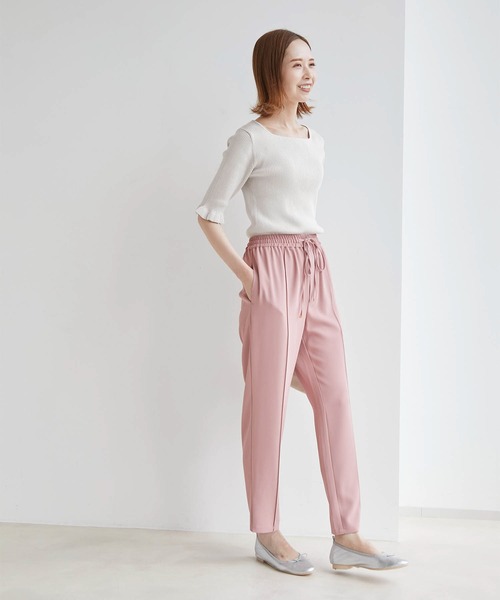 ROPE' PICNIC（ロペピクニック）の「TRUE COTTON/袖フリルニットプルオーバー（ニット/セーター・レディース・ライトグレー/ブラック/イエロー/ブルー/グリーン・38）」の15枚目の写真