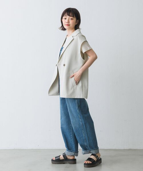 RETRO GIRL（レトロガール）の「テーラーベスト（その他アウター・レディース・ブラック/アイボリー/グリーン・FREE）」の8枚目の写真