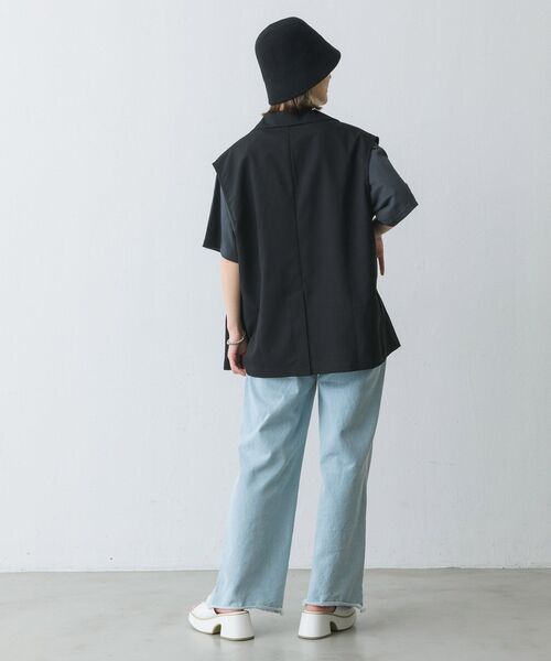 RETRO GIRL（レトロガール）の「テーラーベスト（その他アウター・レディース・ブラック/アイボリー/グリーン・FREE）」の6枚目の写真