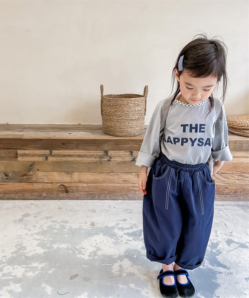 aimoha（アイモハ）の「aimoha-KIDS- 子供服飾りステッチテーパードパンツ（チノパンツ・キッズ・ベージュ/ブルー・90/100/110/120/80/130）」の16枚目の写真