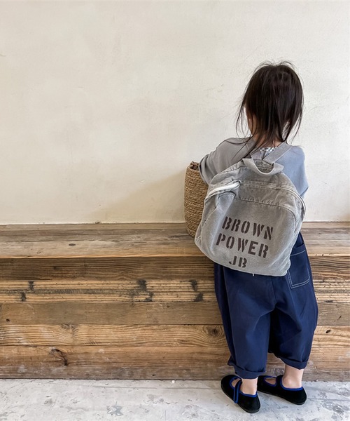 aimoha（アイモハ）の「aimoha-KIDS- 子供服飾りステッチテーパードパンツ（チノパンツ・キッズ・ベージュ/ブルー・90/100/110/120/80/130）」の17枚目の写真