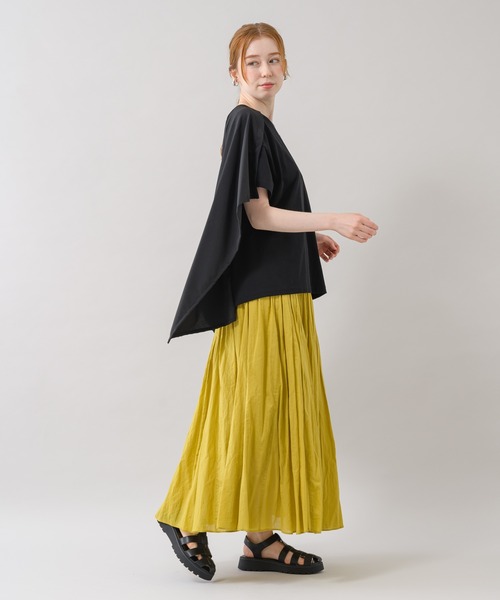 Paradise Picnic（パラダイスピクニック）の「1% カット＆布帛プルオーバー（Tシャツ/カットソー・レディース・ブラック/ベージュ/ネイビー・FREE）」の8枚目の写真