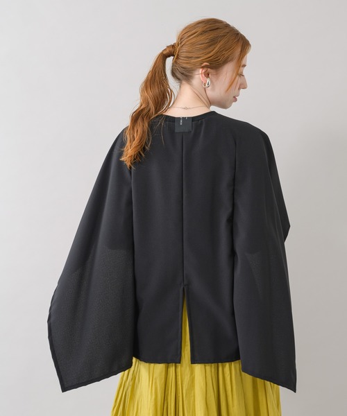 Paradise Picnic（パラダイスピクニック）の「1% カット＆布帛プルオーバー（Tシャツ/カットソー・レディース・ブラック/ベージュ/ネイビー・FREE）」の13枚目の写真