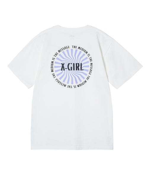 X-girl（エックスガール）の「SPIRAL LOGO S/S TEE（Tシャツ