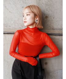 MURUA | シアーハイネックトップス(Tシャツ/カットソー)