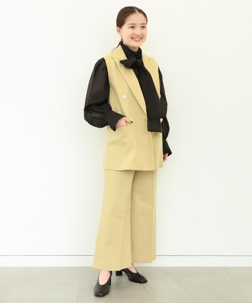 DemiLuxe BEAMS(デミルクス ビームス)の「DemiLuxe BEAMS / ツイル ワイドパンツ(その他パンツ)」 WEAR