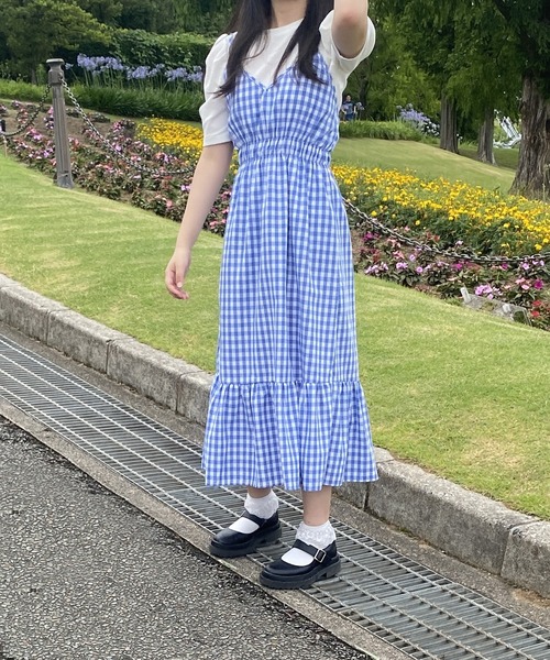 バブリーたまみさんのギンガムチェックバルーンワンピース♡M 激かわ！ギンガムチェックワンピ | バブリーたまみオフィシャル