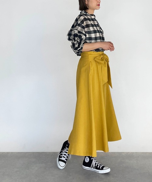 DIARIUM（ディアリウム）の「チェックツイストスリーブブラウス（シャツ/ブラウス・レディース・グリーン/アイボリー・M）」の10枚目の写真