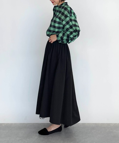 DIARIUM（ディアリウム）の「チェックツイストスリーブブラウス（シャツ/ブラウス・レディース・グリーン/アイボリー・M）」の19枚目の写真