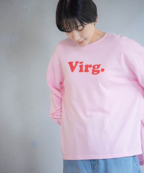 LEPSIM（レプシィム）の「アソートロゴプリントプルオーバー　124434（Tシャツ/カットソー・レディース・オフホワイト/オートミール/チャコールグレー/ピンク/グリーン・FREE）」の5枚目の写真