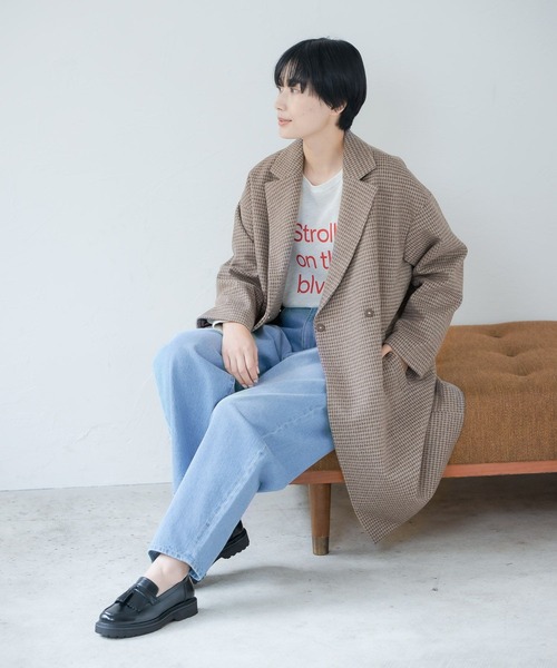 LEPSIM（レプシィム）の「アソートロゴプリントプルオーバー　124434（Tシャツ/カットソー・レディース・オフホワイト/オートミール/チャコールグレー/ピンク/グリーン・FREE）」の9枚目の写真