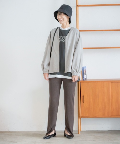 LEPSIM（レプシィム）の「アソートロゴプリントプルオーバー　124434（Tシャツ/カットソー・レディース・オフホワイト/オートミール/チャコールグレー/ピンク/グリーン・FREE）」の12枚目の写真