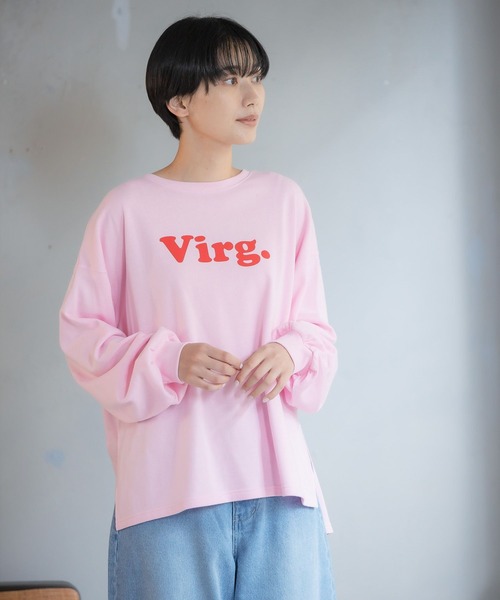 LEPSIM（レプシィム）の「アソートロゴプリントプルオーバー　124434（Tシャツ/カットソー・レディース・オフホワイト/オートミール/チャコールグレー/ピンク/グリーン・FREE）」の17枚目の写真