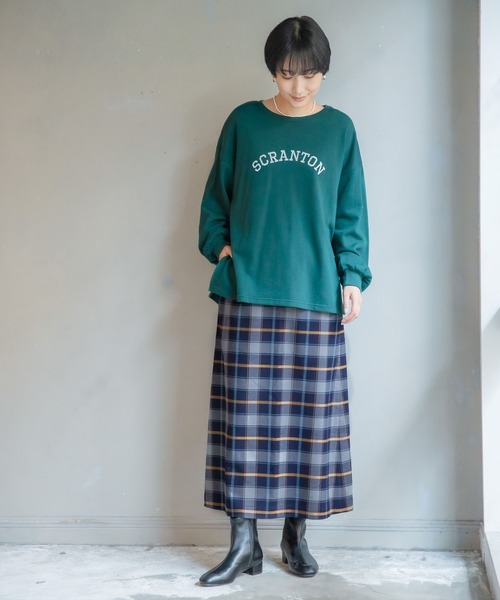 LEPSIM（レプシィム）の「アソートロゴプリントプルオーバー　124434（Tシャツ/カットソー・レディース・オフホワイト/オートミール/チャコールグレー/ピンク/グリーン・FREE）」の19枚目の写真