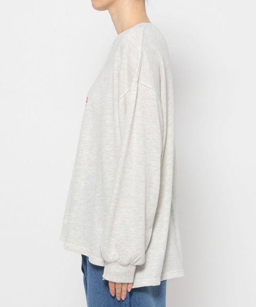 LEPSIM（レプシィム）の「アソートロゴプリントプルオーバー　124434（Tシャツ/カットソー・レディース・オフホワイト/オートミール/チャコールグレー/ピンク/グリーン・FREE）」の21枚目の写真