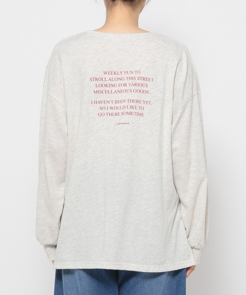 LEPSIM（レプシィム）の「アソートロゴプリントプルオーバー　124434（Tシャツ/カットソー・レディース・オフホワイト/オートミール/チャコールグレー/ピンク/グリーン・FREE）」の22枚目の写真