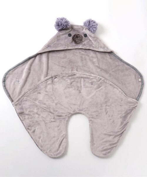 BREEZE（ブリーズ）の「アニマルベビーバギーウォーマー（おくるみ・キッズ・アイボリー/ベージュ/グレー・80）」の7枚目の写真