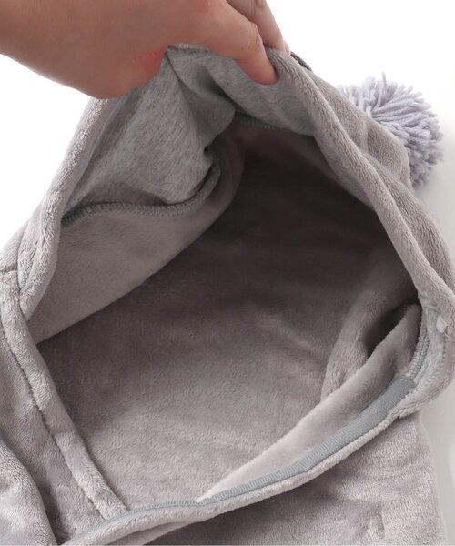 BREEZE（ブリーズ）の「アニマルベビーバギーウォーマー（おくるみ・キッズ・アイボリー/ベージュ/グレー・80）」の14枚目の写真