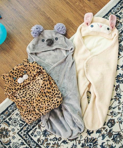 BREEZE（ブリーズ）の「アニマルベビーバギーウォーマー（おくるみ・キッズ・アイボリー/ベージュ/グレー・80）」の18枚目の写真