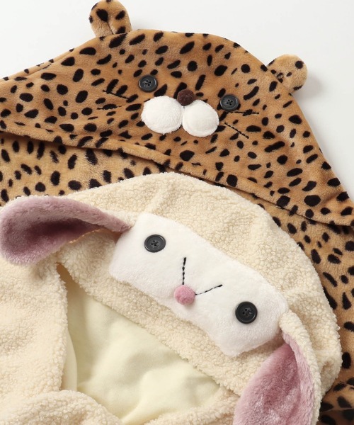 BREEZE（ブリーズ）の「アニマルベビーバギーウォーマー（おくるみ・キッズ・アイボリー/ベージュ/グレー・80）」の19枚目の写真