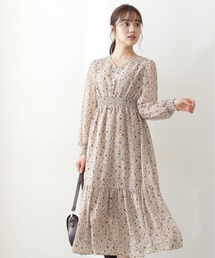 PROPORTION BODY DRESSING | ウエストシャーリング小花柄ワンピース / 1212240908(ワンピース)