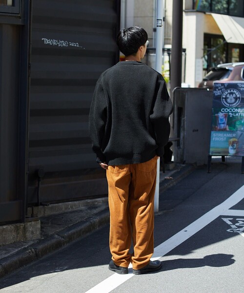 FREAK'S STORE（フリークスストア）の「FREAK'S STORE/フリークスストア 【洗えるニット】畔編み クルーネックニット プルオーバー（ニット/セーター・メンズ・ブラック/ベージュ/ネイビー/オレンジ/グリーン・SMALL/MEDIUM/LARGE）」の17枚目の写真