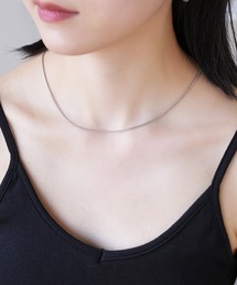 IAMUSE（アイアミューズ）の「金属アレルギー対応 スネークチェーンシングルネックレス S0746【IAMUSE】（ネックレス）」