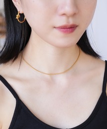 IAMUSE（アイアミューズ）の「金属アレルギー対応 スネークチェーンシングルネックレス S0746【IAMUSE】（ネックレス・レディース）」