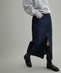 【WEB限定(一部店舗展開あり)】オーガニックコットンリーンミディスカート