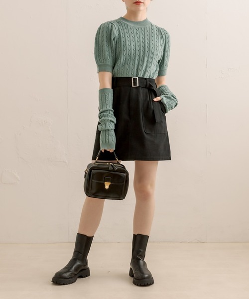 OLIVE des OLIVE（オリーブデオリーブ）の「ポケット付きスクエアーショルダー（ショルダーバッグ・レディース・ブラック/ベージュ/キャメル・FREE）」の16枚目の写真