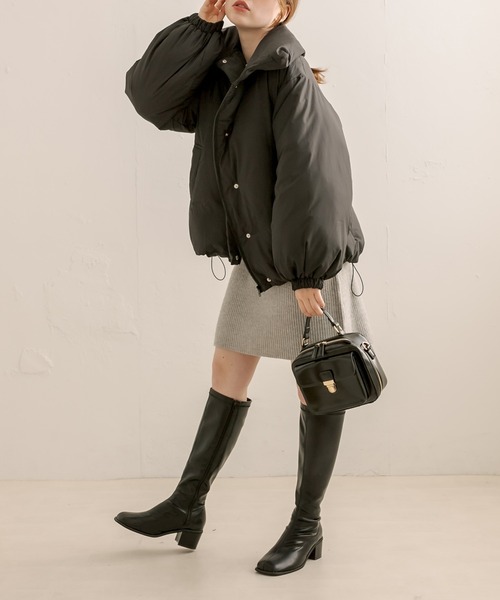 OLIVE des OLIVE（オリーブデオリーブ）の「ポケット付きスクエアーショルダー（ショルダーバッグ・レディース・ブラック/ベージュ/キャメル・FREE）」の5枚目の写真