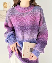 GeeRA | 2022 AW マーブルカラーニットプルーオーバー(ニット/セーター)