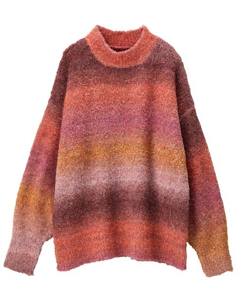 GeeRA（ジーラ）の「マーブルカラーニットプルオーバー（ニット/セーター・レディース・ブルー/グレー/パープル/ピンク・MEDIUM/X-LARGE/LARGE）」の8枚目の写真