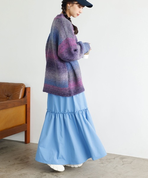 GeeRA（ジーラ）の「マーブルカラーニットプルオーバー（ニット/セーター・レディース・ブルー/グレー/パープル/ピンク・MEDIUM/X-LARGE/LARGE）」の20枚目の写真