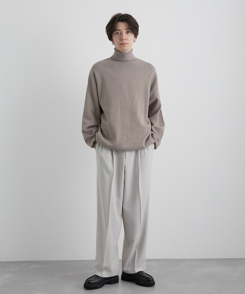 JUNRED（ジュンレッド）の「PBTビッグタートルニット（ニット/セーター・メンズ・ライトグレー/ブラック/ダークグリーン/ベージュ系その他/ブラウン系その他2/チャコールグレー/ブラウン系その他3・S/M/L）」の9枚目の写真