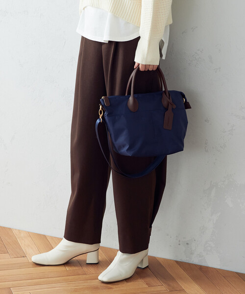 MONO　COMME CA（モノコムサ）の「ショルダー付き ミニボストンバッグ（ショルダーバッグ・レディース・ブラック/ライトグレー/ネイビー/テラコッタ・FREE）」の4枚目の写真