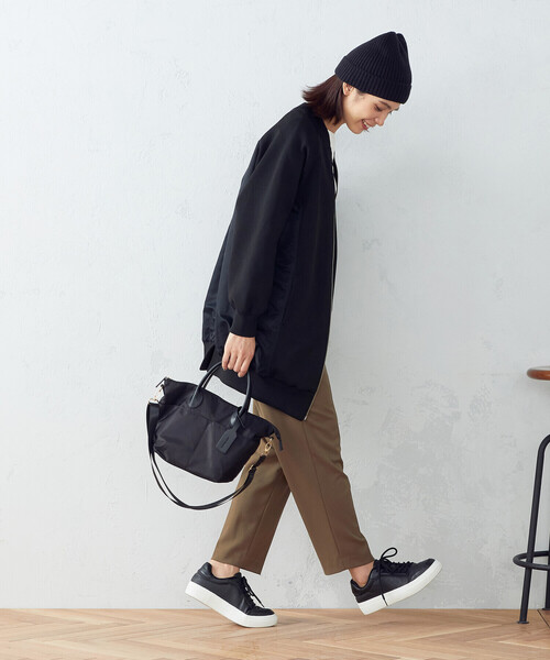 MONO　COMME CA（モノコムサ）の「ショルダー付き ミニボストンバッグ（ショルダーバッグ・レディース・ブラック/ライトグレー/ネイビー/テラコッタ・FREE）」の5枚目の写真