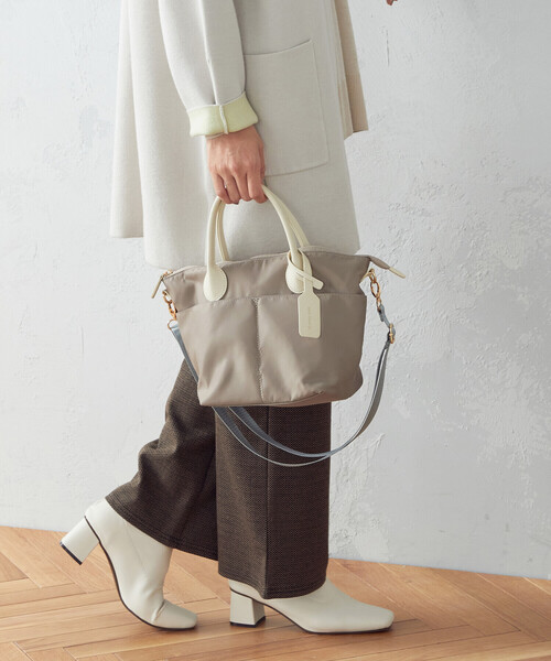 MONO　COMME CA（モノコムサ）の「ショルダー付き ミニボストンバッグ（ショルダーバッグ・レディース・ブラック/ライトグレー/ネイビー/テラコッタ・FREE）」の8枚目の写真