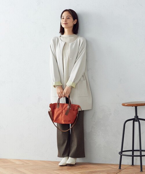 MONO　COMME CA（モノコムサ）の「ショルダー付き ミニボストンバッグ（ショルダーバッグ・レディース・ブラック/ライトグレー/ネイビー/テラコッタ・FREE）」の10枚目の写真