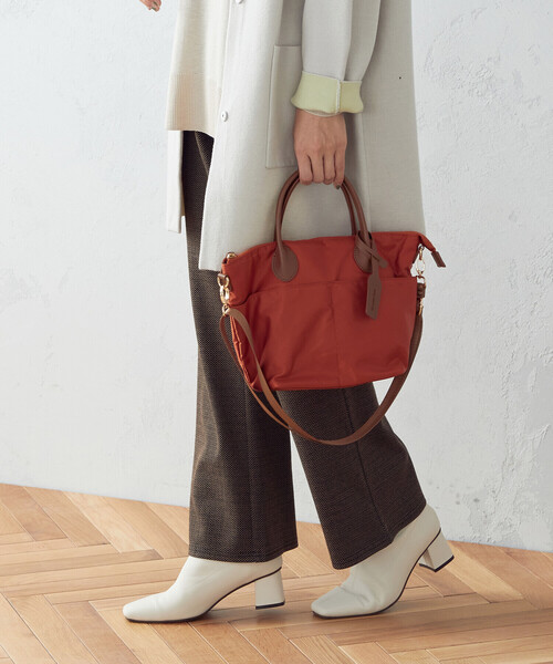 MONO　COMME CA（モノコムサ）の「ショルダー付き ミニボストンバッグ（ショルダーバッグ・レディース・ブラック/ライトグレー/ネイビー/テラコッタ・FREE）」の11枚目の写真