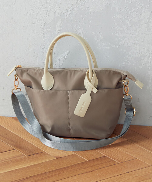 MONO　COMME CA（モノコムサ）の「ショルダー付き ミニボストンバッグ（ショルダーバッグ・レディース・ブラック/ライトグレー/ネイビー/テラコッタ・FREE）」の14枚目の写真